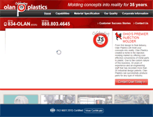 Tablet Screenshot of olanplastics.com